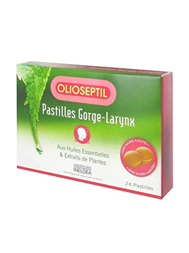Olioseptil - Pastilles gorge-larynx - 24 pastilles - Adoucit la gorge