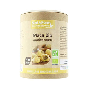 Nat&form Maca Du Perou Bio 200 Gelules