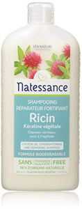 Natessance Capillaire Shampooing À L'huile de Ricin et Kératine Végétale 500 ml
