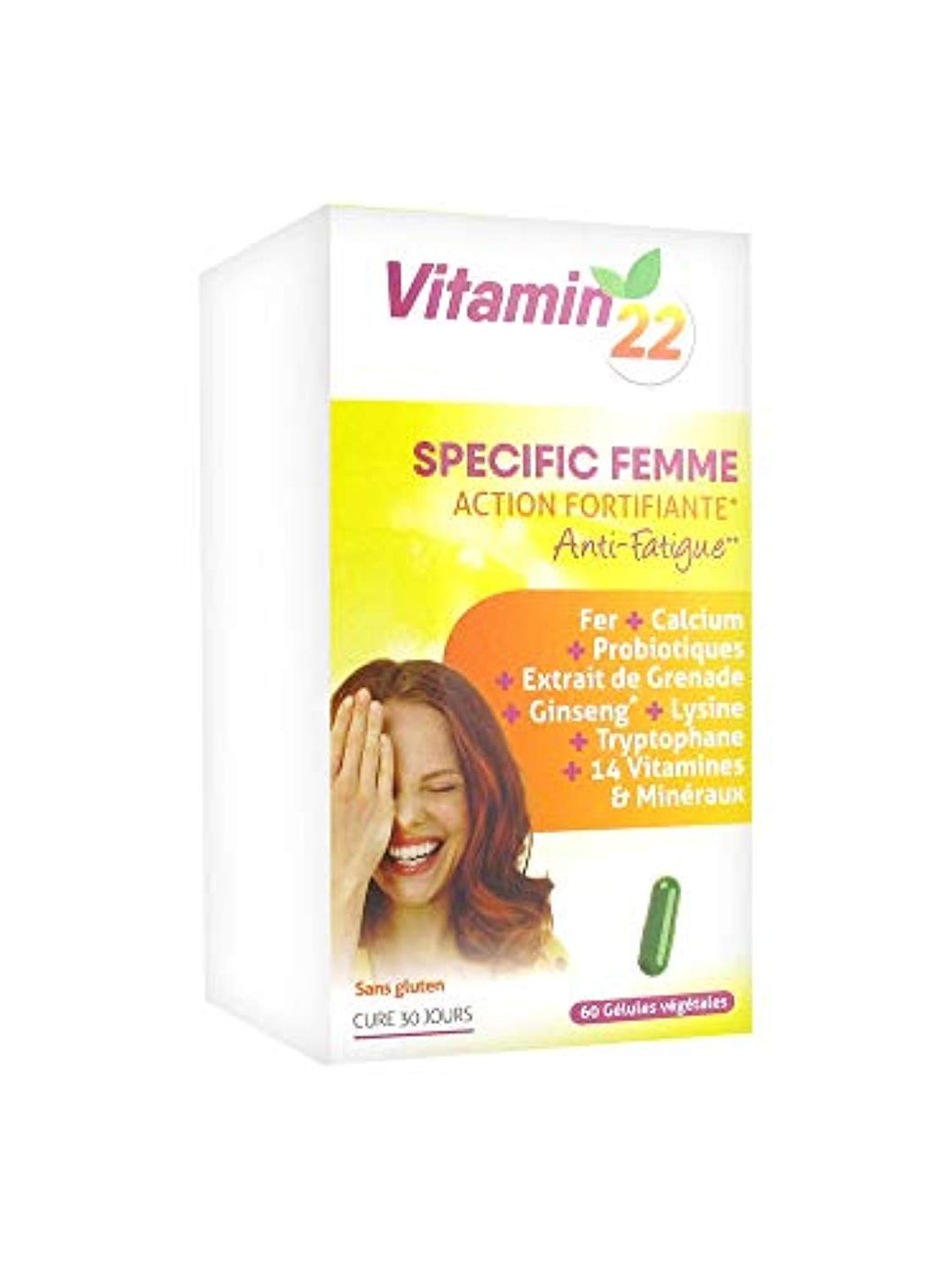Ineldea - Vitamin'22 specific femme - 60 gélules - 1 mois pour faire le plein d'énergie
