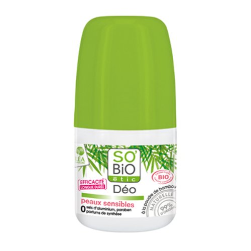 So'Bio Étic Déodorant à la Poudre de Bambou 50 ml Lot de 2