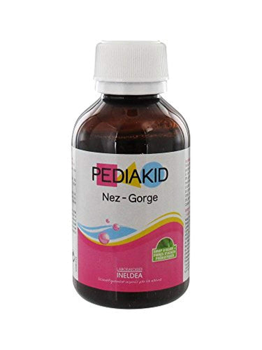 Pediakid - Sirop nez- gorge au miel et citron - 125 ml flacon - Dégage les voies respiratoires, adou