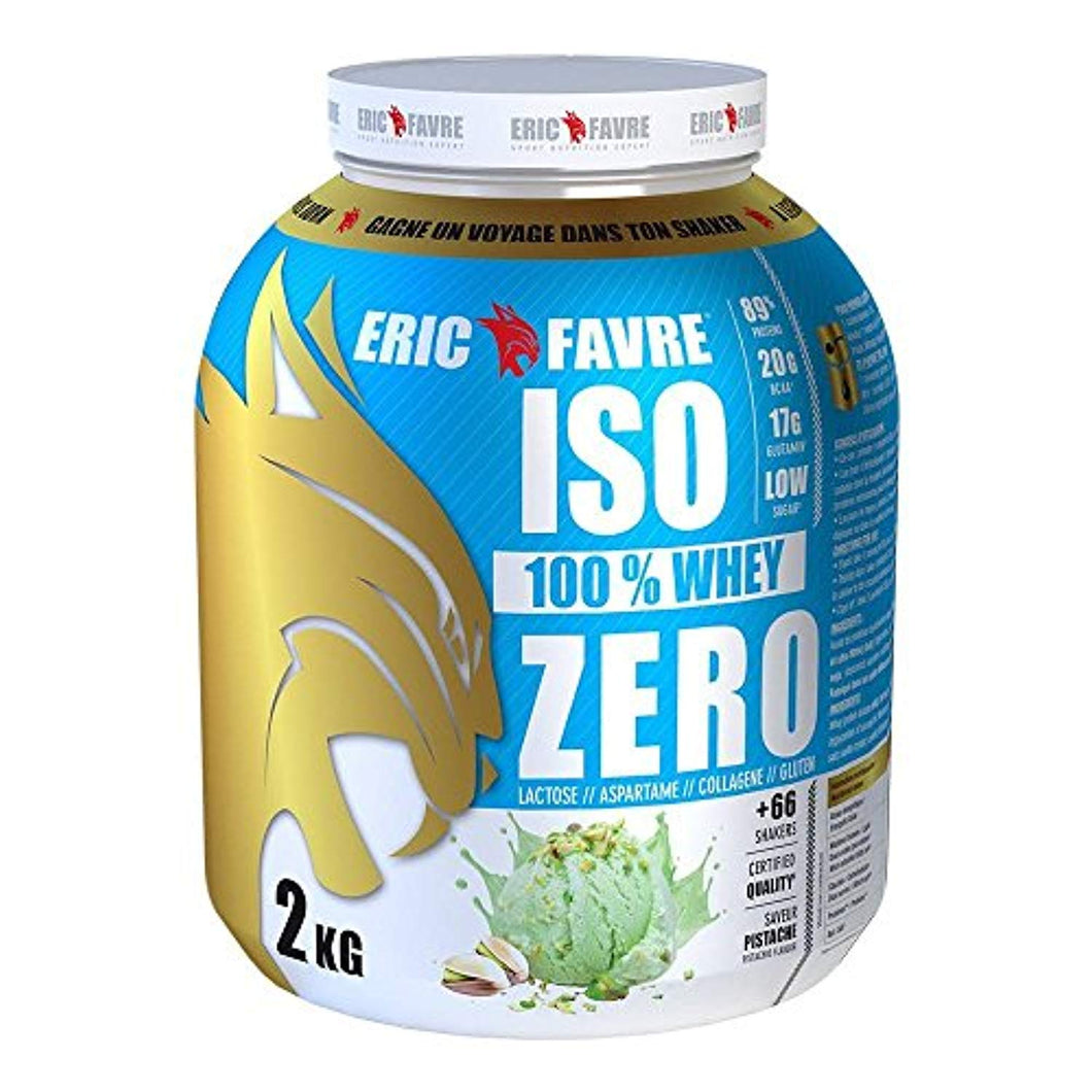Eric Favre Iso 100% Whey Zero 2 kg - Pistache