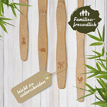 Pack de 4 brosses à dents en bambou biodégradable, poils souples infusés au charbon végétal, Ergonomique et Vegan.