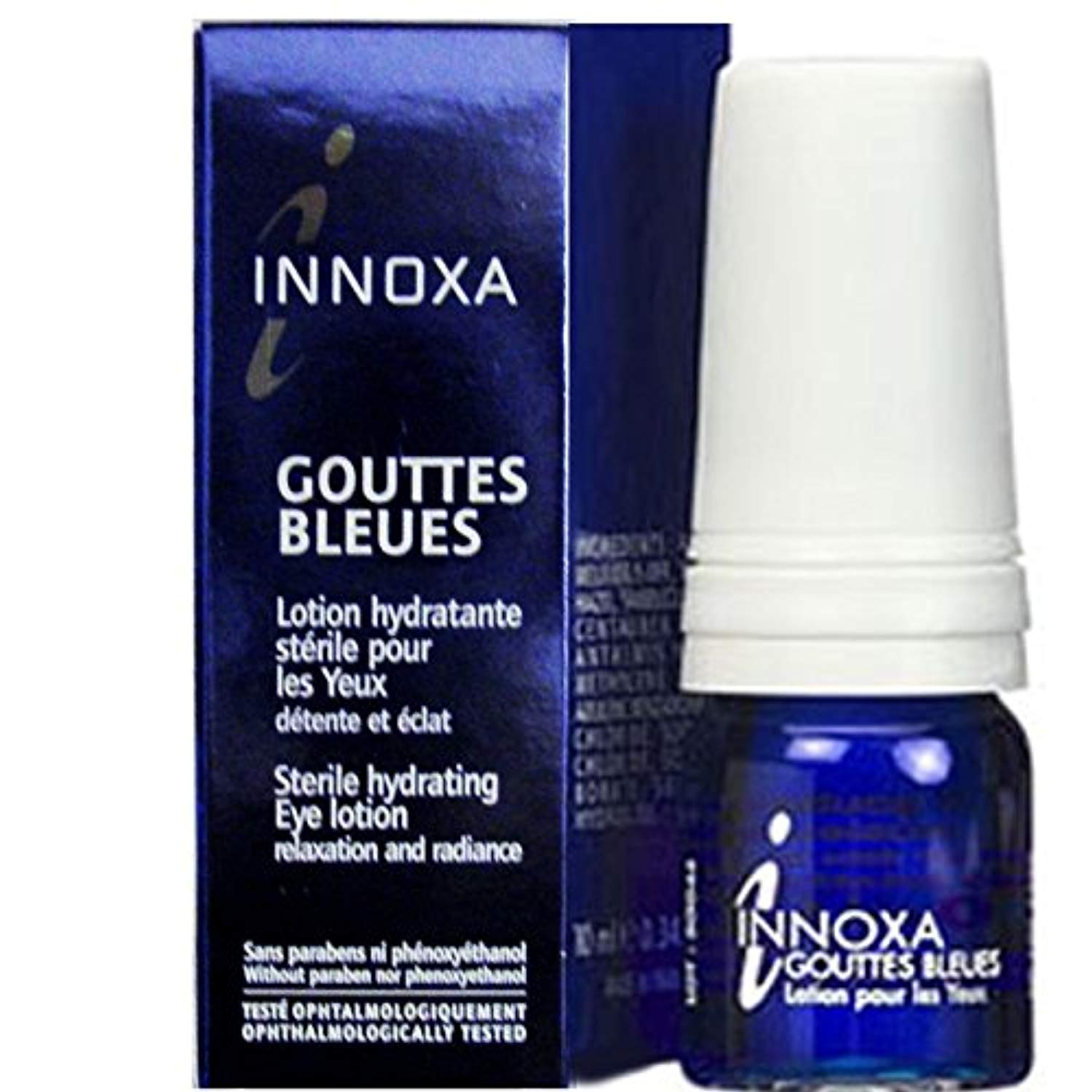 Innoxa Gouttes Bleues Lotion Hydratante Stérile Pour Yeux Flacons