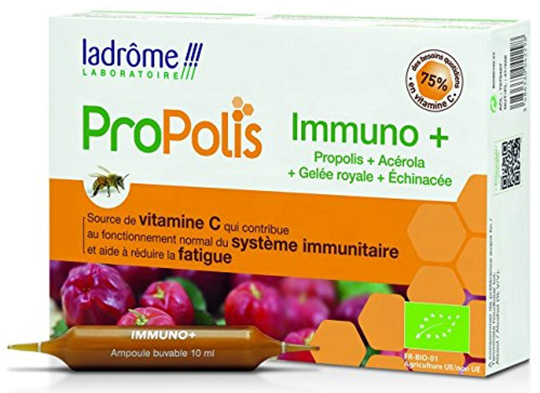 Ladrôme Propolis Immuno+ 20 Ampoules Sécables de 10 ml