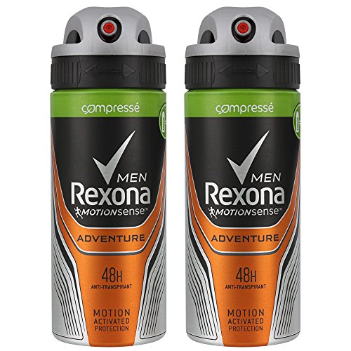 Rexona Déodorant Homme Spray Anti Transpirant Cobalt 100ml - Lot de 2