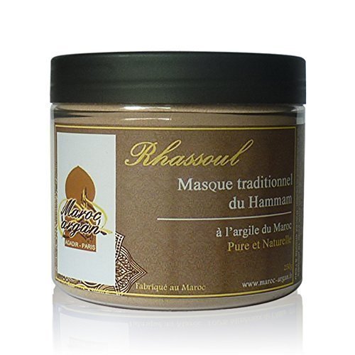 Rhassoul en poudre - Argile Purifiante du Maroc 100% Naturelle et Hypoallergénique - Masque Peau et Cheveux - 250g
