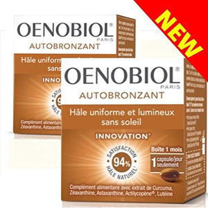 Oenobiol Autobronzant Hâle uniforme et lumineux sans soleil - Lot de 2 boites