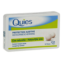 Quies - Boules Quies de Protection Auditive à la Cire Naturelle - Lot de 3 Boites de 24 Boules (3)