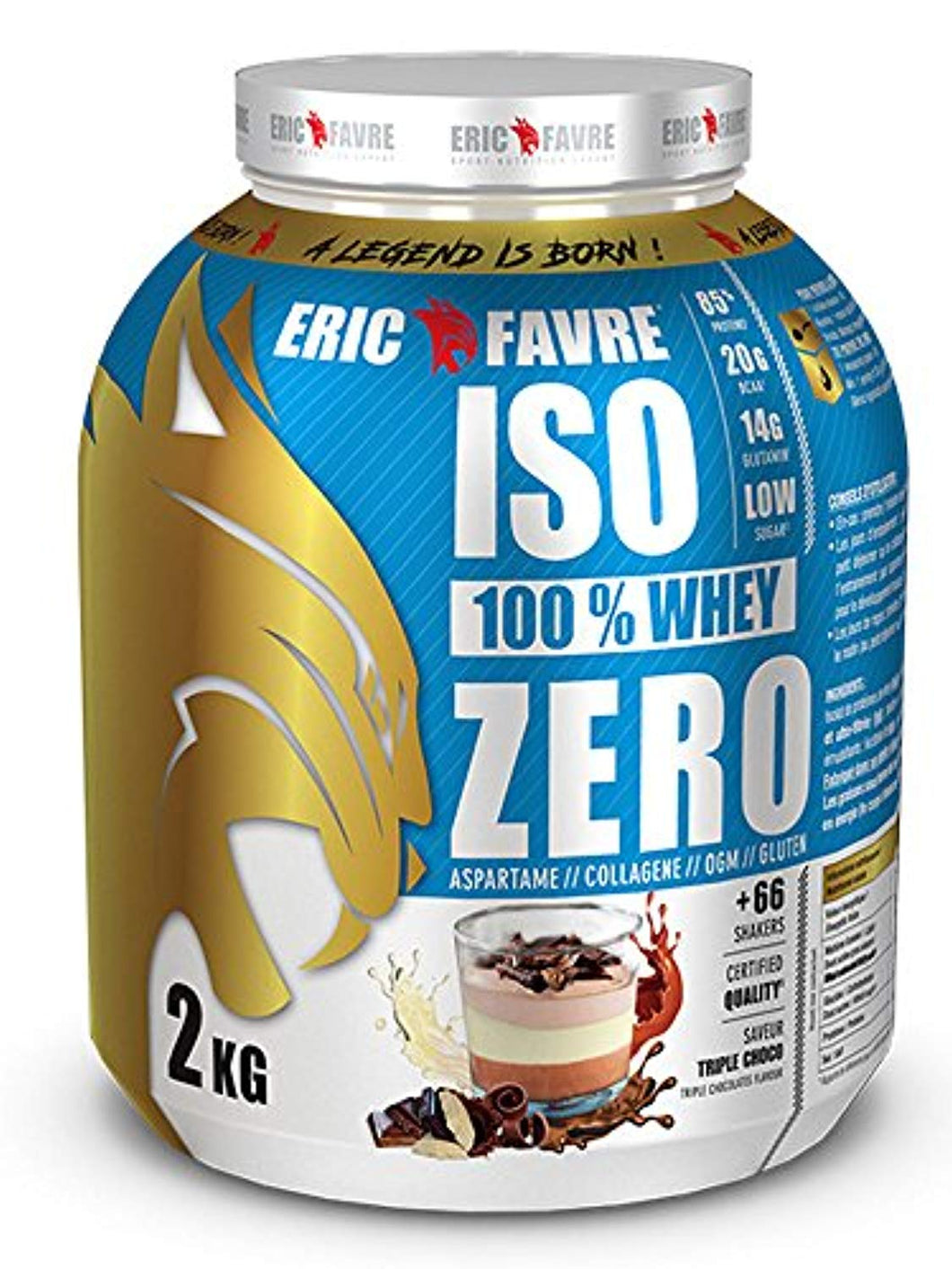 Eric Favre Iso 100% Whey Zero 2 kg - Triple Choco