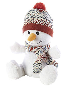 Warmies Cosy en peluche Bonhomme de neige – au micro-ondes/chauffant en peluche