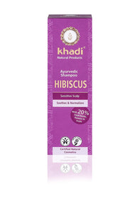 KHADI Shampooing ayurvédique Hibiscus Cuir chevelu sensible - 210ml
