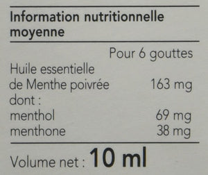 Arkopharma Huile Essentielle Unitaire Menthe Poivrée/Mentha Piperita Flacon de 10 ml