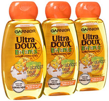 Garnier - Ultra DOUX Enfants Shampooing 2 en 1 Cerise/Karité Pur/Amande Douce 250 ml - Lot de 3