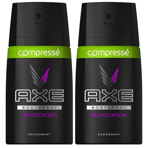 Axe Déodorant Homme Spray Provocation Compressé 100ml - Lot de 2