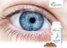 Vitamines pour les Yeux | Vue - Vision | 90 gélules | Myrtille + Carotte + Vitamine A + Astaxanthine | Cure d'1 mois | Qualité Vegavero - 100% naturel | Certifié végan | Made in Germany
