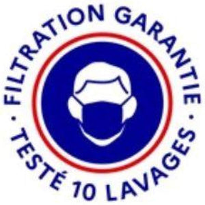 Masque Barrière Anti-Projection en Tissu - Réutilisable et Lavable 10 fois - Certifié Catégorie 2 par la DGA - Made in France
