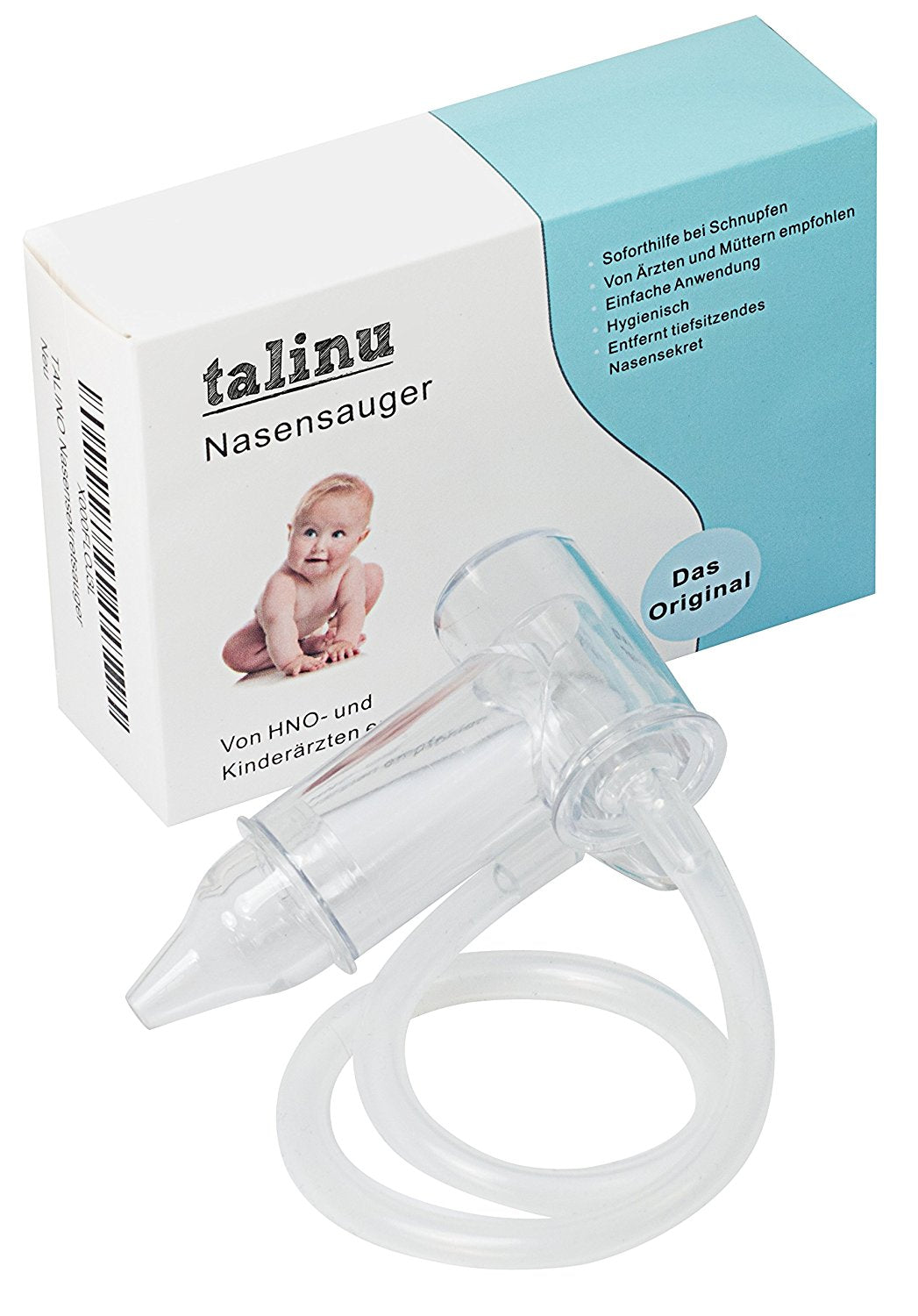 TALINU aspirateur de sécrétions nasales | avec 2 ans de garantie de satisfaction | mouche-bébé manuel, aspirateur nasal, aspirateur nasal pour bébés