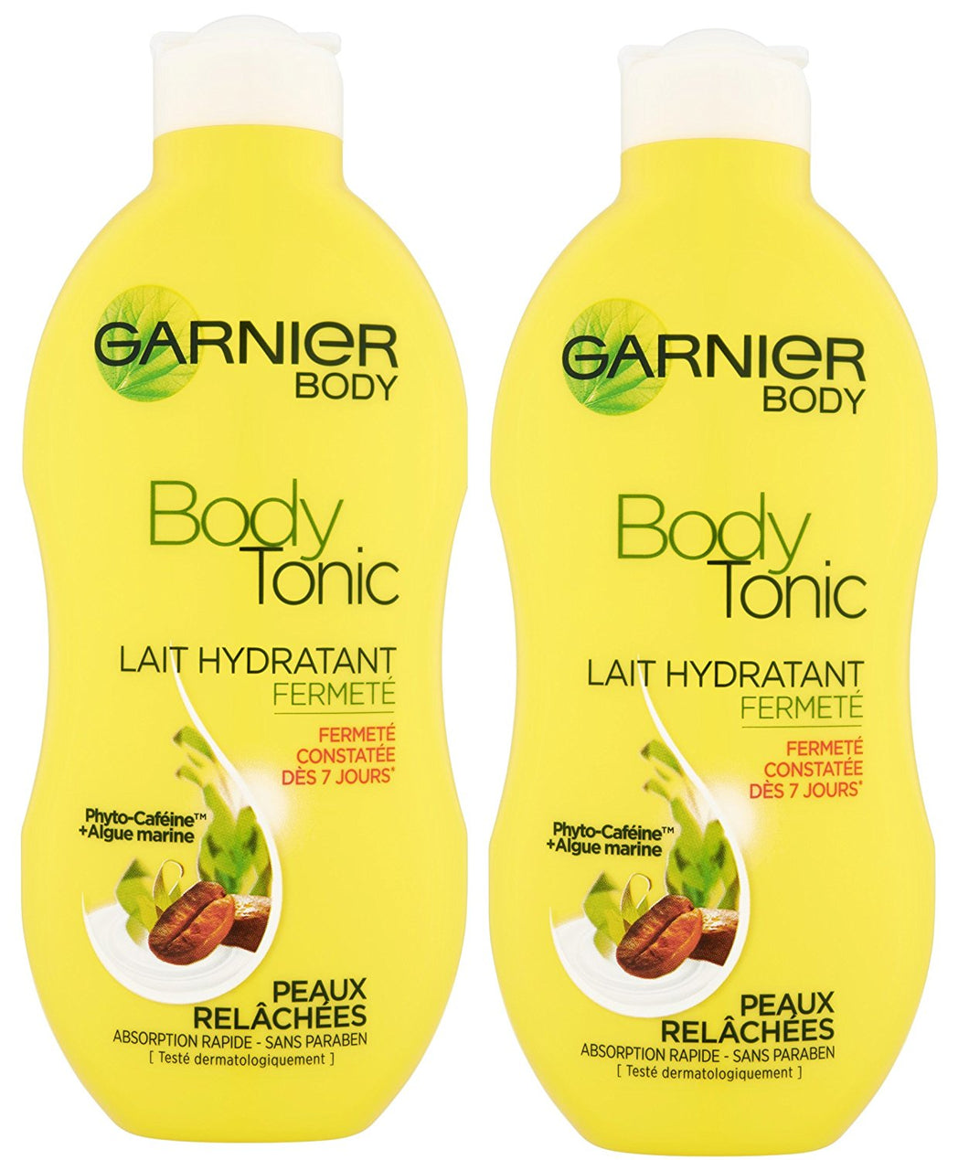 Garnier - Bodytonic - Lait corps -  Hydratant fermeté peaux relâchées Lot de 2
