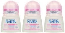 Narta - Déodorant Femme Bille Anti-Transpirant Bio-Efficacité 48h - 50 ml - Lot de 3