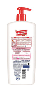 Cadum - Gel Douceur Corps & Cheveux Ultra Démêlant Extraits de Fraise Bio Maxi Format - 750 ml