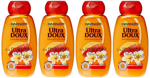 Garnier - Ultra DOUX Mangue et Fleur de Tiaré - Shampooing - Lot de 4